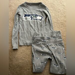 NFL Seahawks Kids Pajama Sleep Set M 5-6 Years